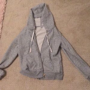 grey zip up